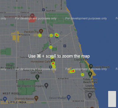 Food establishments in Chicago.